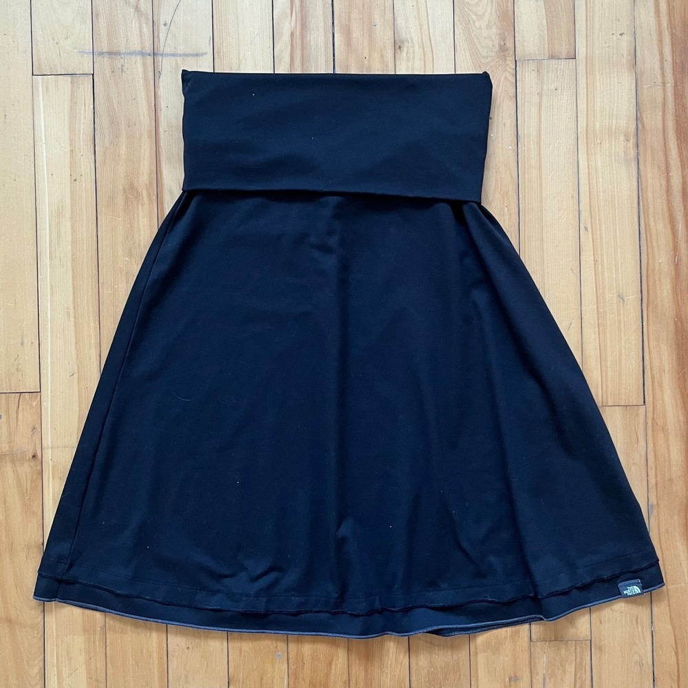 The North Face Womens XS Black Foldover Waist Skirt Recycled Polyester